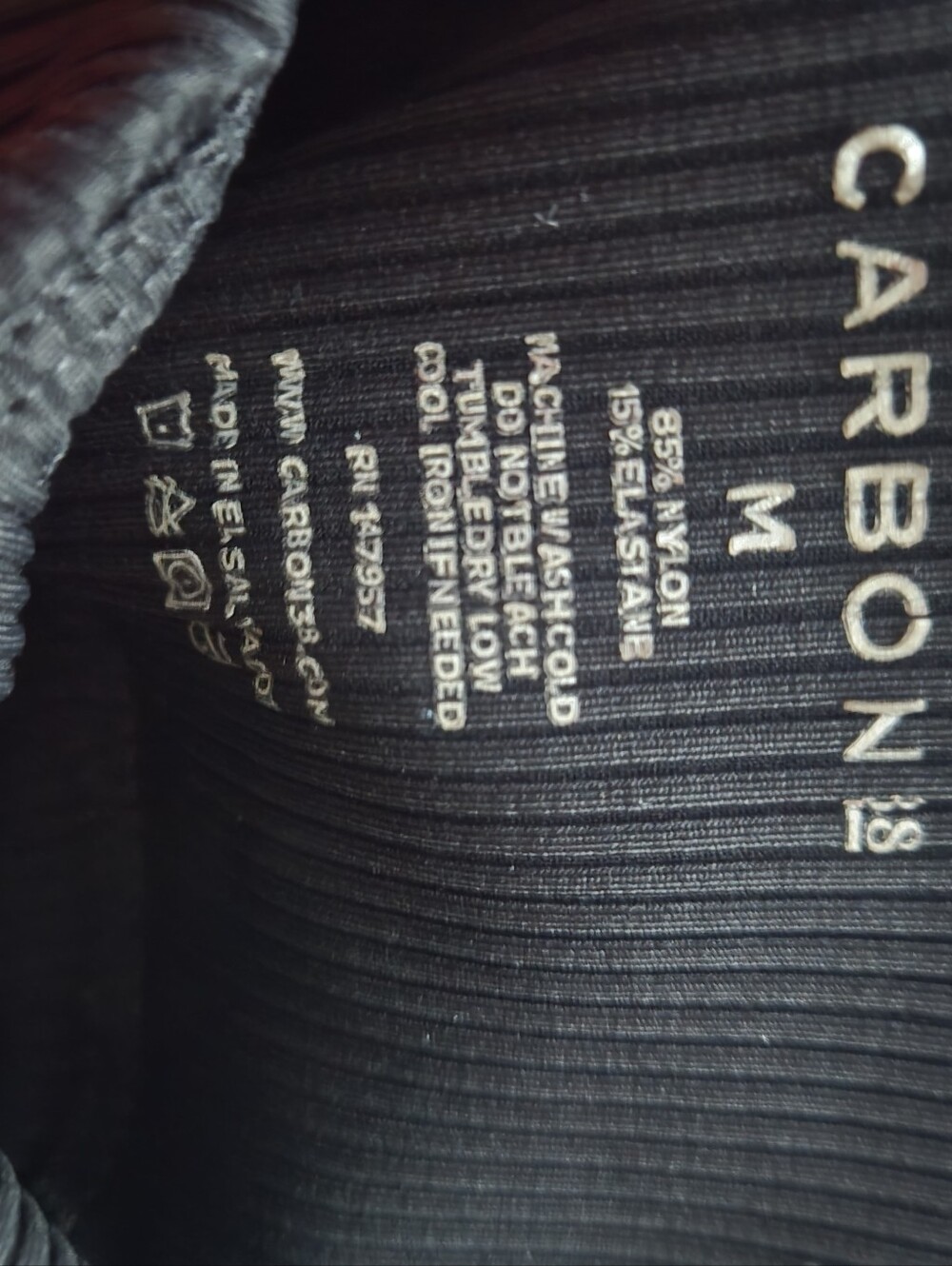 CARBON38 Ribbed 7/8 Legging Size M - Picture 11 of 11